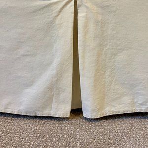 Restoration Hardware Ivory Queen Bedskirt